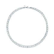 Collar de plata Modern con 125 circonitas